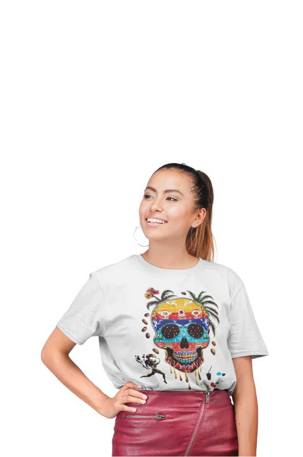 Camiseta calavera colombiana