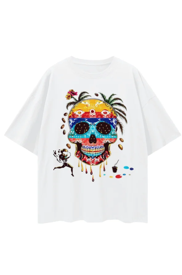 Camiseta calavera colombiana