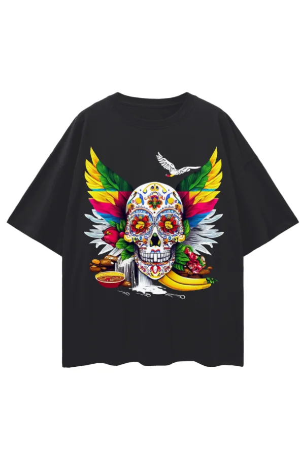 Camiseta Venezuela con calavera de azúcar