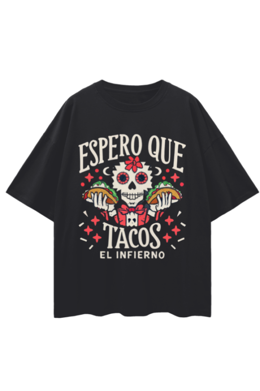 Camiseta Premium Unisex «Will Kill For Tacos» De OliPop