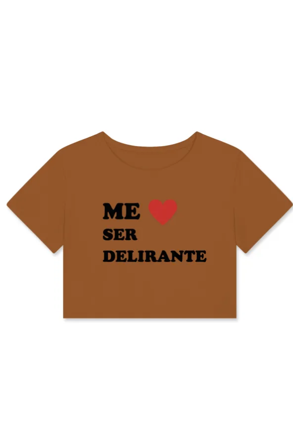 ser delirante Camiseta Babydoll