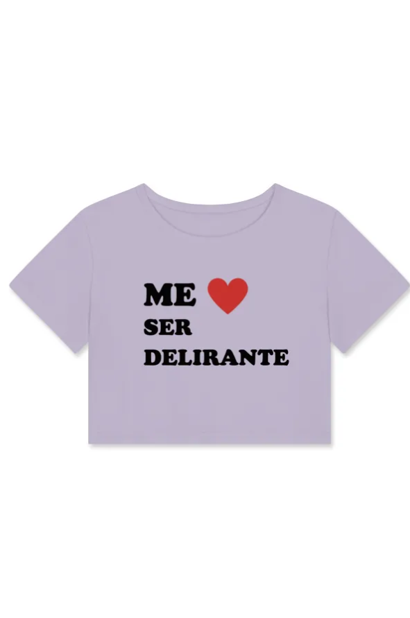 ser delirante Camiseta Babydoll