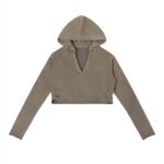 Vintage Washed Raw Edge Hoodie - Image 7