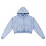 Snow Washed Cropped Hoodie - Image 5