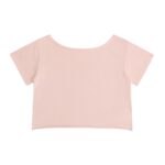 Off-Shoulder Rolled Hem Cotton T-Shirt - Image 8
