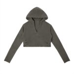 Vintage Washed Raw Edge Hoodie - Image 9