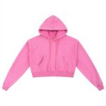 Snow Washed Cropped Hoodie - Image 7