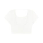 Women's Square Neck Crop T-Shirt - Image 4