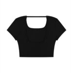Women's Square Neck Crop T-Shirt - Image 2