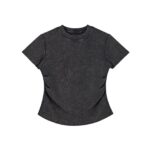 Vintage Washed Bodycon Cotton T-Shirt