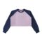Raw-Hem Color-Block Raglan Crop Sweatshirt - Image 7