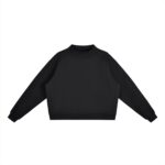 Essential Fleece Mock-Neck Crew Sweatshirt