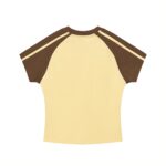 Contrast Stripes Bodycon Raglan  Sleeve T-Shirt - Image 9