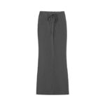 Dyed Washed Drawstring Maxi Skirt - Image 7