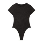 Women's Mineral Wash Crewneck Bodysuit