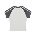 Contrast Stripes Bodycon Raglan  Sleeve T-Shirt - Image 7