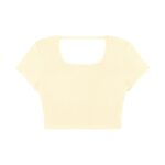 Women's Square Neck Crop T-Shirt - Image 7