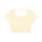 Women's Square Neck Crop T-Shirt - Image 7