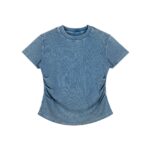 Vintage Washed Bodycon Cotton T-Shirt - Image 7
