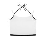 Contrast Binding Halter Tank Top - Image 4