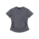 Vintage Washed Bodycon Cotton T-Shirt - Image 11