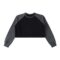Raw-Hem Color-Block Raglan Crop Sweatshirt